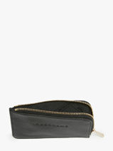 Longchamp Le foulonn� Kredietkaarthouder Zwart-vue-porte