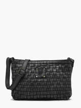 Cross Body Tas Heritage Leder Biba Zwart heritage KA9