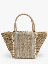 Schoudertas Straw Stro Miniprix Beige straw B471