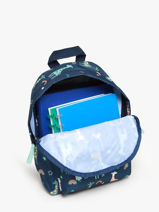 Mini Rugzak Pret Blauw think happy thoughts 4154-vue-porte