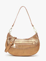 Schoudertas Nine Leder Milano Goud nine NI24061
