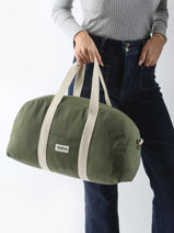 Schoudertas Charlie Katoen Hindbag Groen best seller - 0CHARLIE-vue-porte