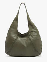 Schoudertas Milan Leder Basilic pepper Groen milan BMIL01