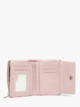 Portemonnee Met Kaarthouder Miniprix Roze grained F5019-vue-porte