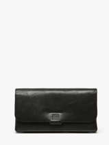 Portefeuille Leder Biba Zwart wallet VET2L