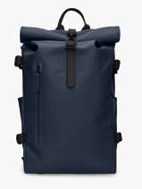 Rolltop Rucksack Large - Rugzak Rains Blauw city 14590