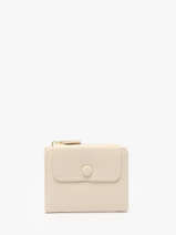 Portemonnee Met Kaarthouder Miniprix Beige grained 78COK865