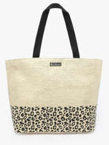 Schoudertas Kailani Papier Les tropeziennes Beige kailani TZ01