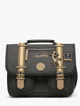 Boekentas Voor Kinderen 2 Compartimenten Vintage Urban Cameleon Grijs vintage urban CA35