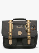 Boekentas 2 Compartimenten Vintage Urban Cameleon Grijs vintage urban CA38
