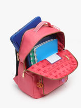 Rugzak 1 Compartiment Jeune premier Roze daydream girls G-vue-porte