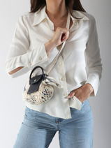 Longchamp Le pliage filet poche Cross bodytas Beige-vue-porte