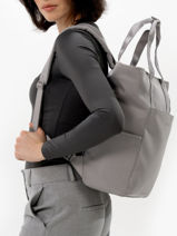 Lindby - Rugzak 1 Compartiment Met 14" Laptopvak Kapten and son Grijs backpack LINDBY-vue-porte