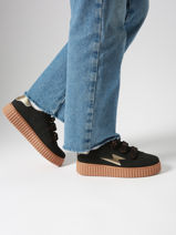 Sneakers Aby Vanessa wu Groen accessoires BK2714NR-vue-porte