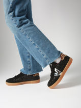 Sneakers Berlin Uit Leder Victoria Zwart accessoires 1126223-vue-porte