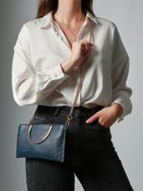 Handtassen Tradition Leder Etrier Blauw tradition ETRA052M-vue-porte