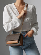 Cross Body Tas Claire Michael kors Bruin claire R5GC7L3B-vue-porte