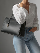 Handtassen Laila Leder Michael kors Zwart laila S5G9IT2L-vue-porte