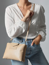 Cross Body Tas Maya Lancaster Beige maya 27-vue-porte