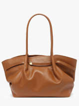 Schoudertas Caviar Leder Milano Bruin caviar CA25062