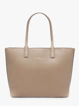 Schoudertas Th Logotape Polyurethaan Tommy hilfiger Beige th logotape AW17449