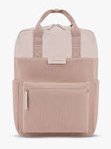 Bergen Pro Cord - Rugzak 1 Compartiment Met 15" Laptopvak Kapten and son Roze cord BERGENPC