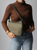 Cross Body Tas Suede Leder Lancaster Groen suede 80-vue-porte