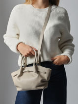 Handtassen Caviar Leder Milano Beige caviar CA25063-vue-porte