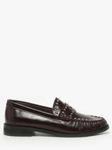 Mocassins Uit Leder Inuovo Bruin women LFG005