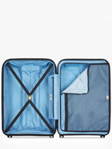 Uitbreidbare Harde Reiskoffer Lutece Delsey Blauw lutece 3802821-vue-porte