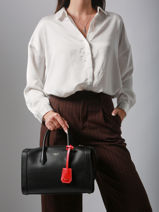 Bowlingtas M Bcbg Leder Lancel Beige bcbg A13690-vue-porte