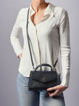 Handtas Farrah Leder Lauren ralph lauren Blauw farrah 31966765-vue-porte