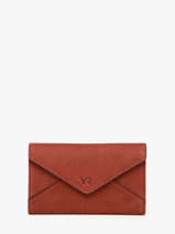 Portefeuille Leder Yves renard Oranje nubuck 26683