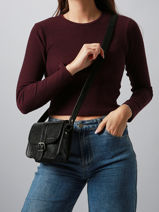 Cross Body Tas Eclipse Leder Paul marius Zwart eclipse ESSENECL-vue-porte