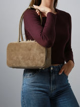 Schoudertas Velvet Caviar Leder Milano Bruin velvet caviar VC25093-vue-porte