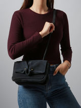 Cross Body Tas Leather Leder Biba Blauw leather HAZ1L-vue-porte