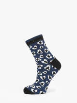 Damessokken Myriam & Sonia Cabaia Blauw socks women SON