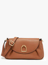 Cross Body Tas Shadow Leder Etrier Beige shadow ESHA163M