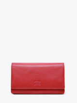 Portefeuille Caviar Leder Crinkles Rood caviar 14001