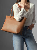 Schoudertas Maya Double Kba Lancaster Bruin maya double kba 103-vue-porte