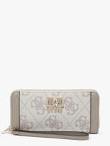 Portefeuille Karnilla Logo Guess Beige karnilla logo OS901146