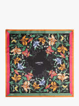 Zijden Sjaal Tutti Fleuri 90x90cm Lancel Veelkleurig tutti fleuri A13494