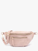 Heuptasje Leder Milano Roze velvet VE24119O
