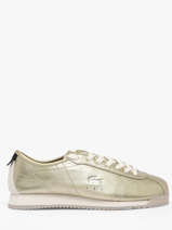 Sneakers Uit Leder Lacoste Goud women 1SFA0137