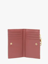 Portemonnee Vintage Leder Nat et nin Roze vintage OSHI-vue-porte