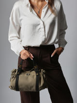 Cross Body Tas Canvas Katoen Gerard darel Beige canvas DDS67450-vue-porte