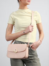 Cross Body Tas Paris Philos Leder Lancaster Roze paris philos 82-vue-porte