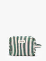 Toiletzak Tournelles Xl Striped Gerecycleerd Katoen Rivedroite Groen spring striped TOUXLSTR