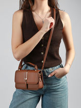 Cross Body Tas Grained Miniprix Bruin grained 1036-vue-porte