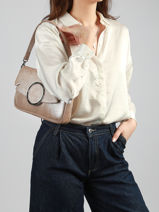 Schoudertas Hiro Glitter Leder Nathan baume Bruin ginkgo 7GT-vue-porte